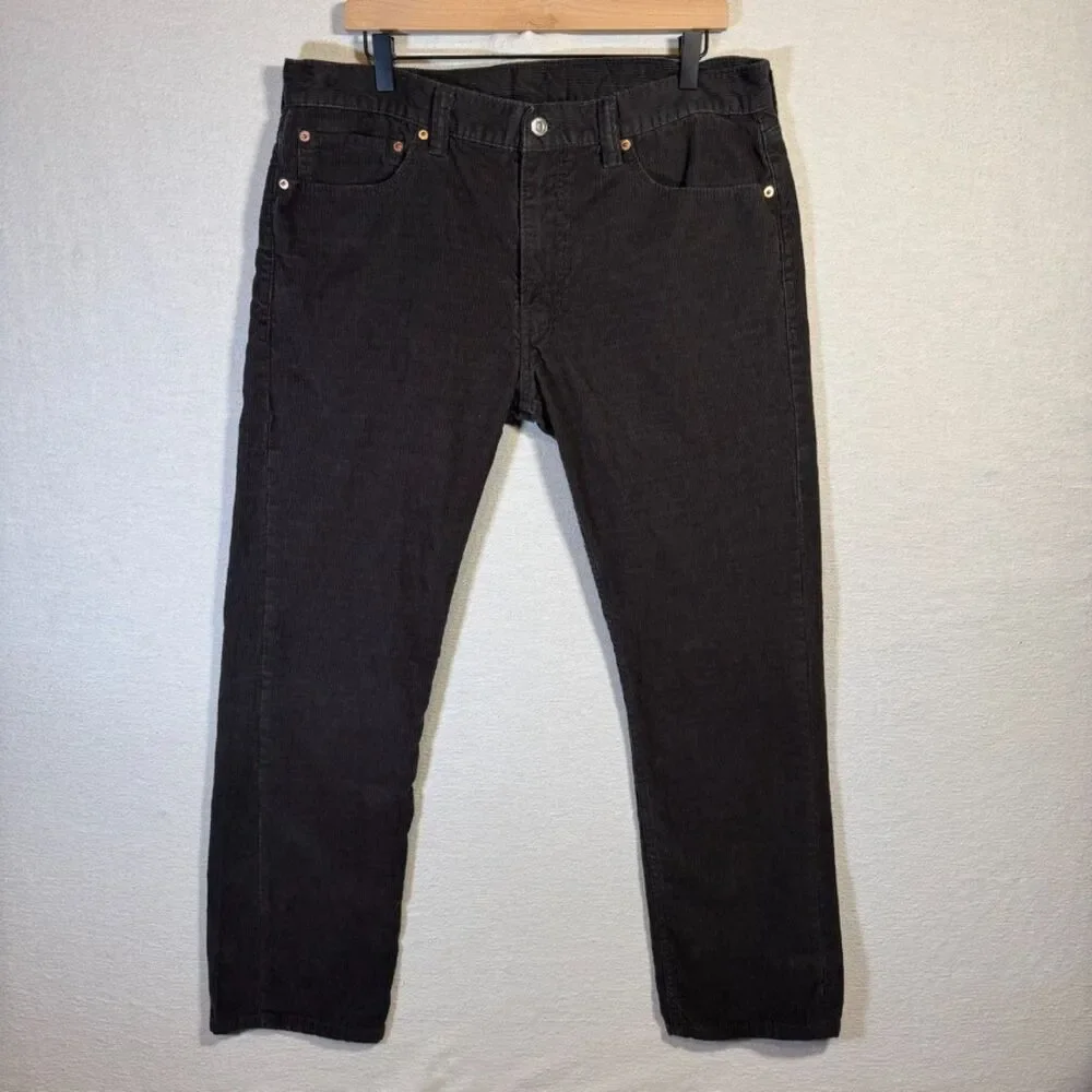 Levi’s 511 Slim Fit Corduroy Pants Mens 36x30 Black 5 Pocket Casual Jeans
